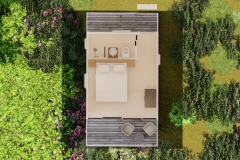 floor plan satellite cabin